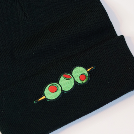 Olive Patch Beanie