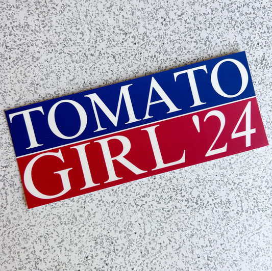 Tomato Girl Bumper Sticker