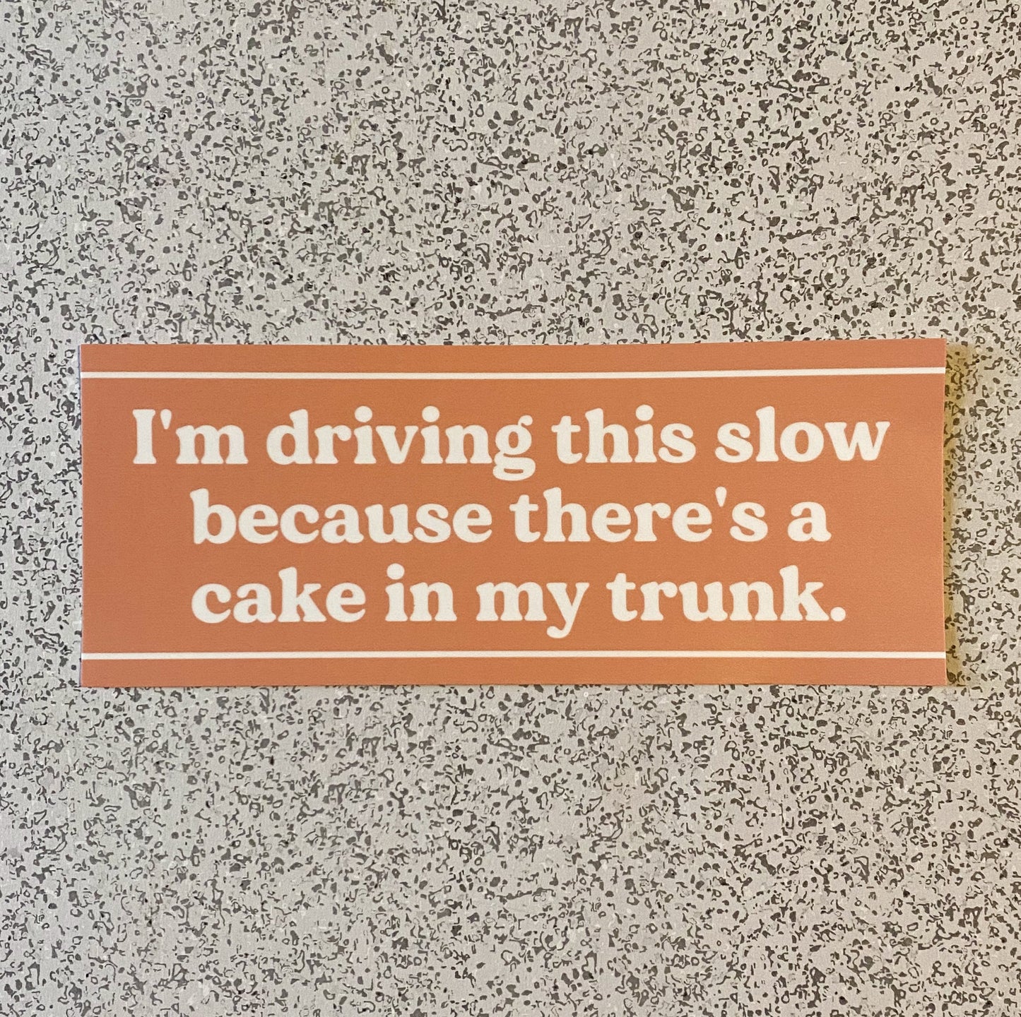 Trunk Cake Bumper Sticker