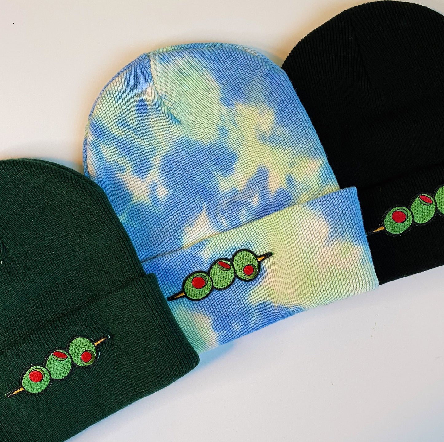 Olive Patch Beanie