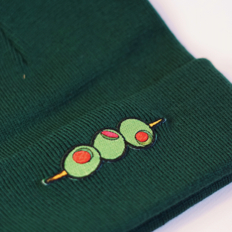 Olive Patch Beanie